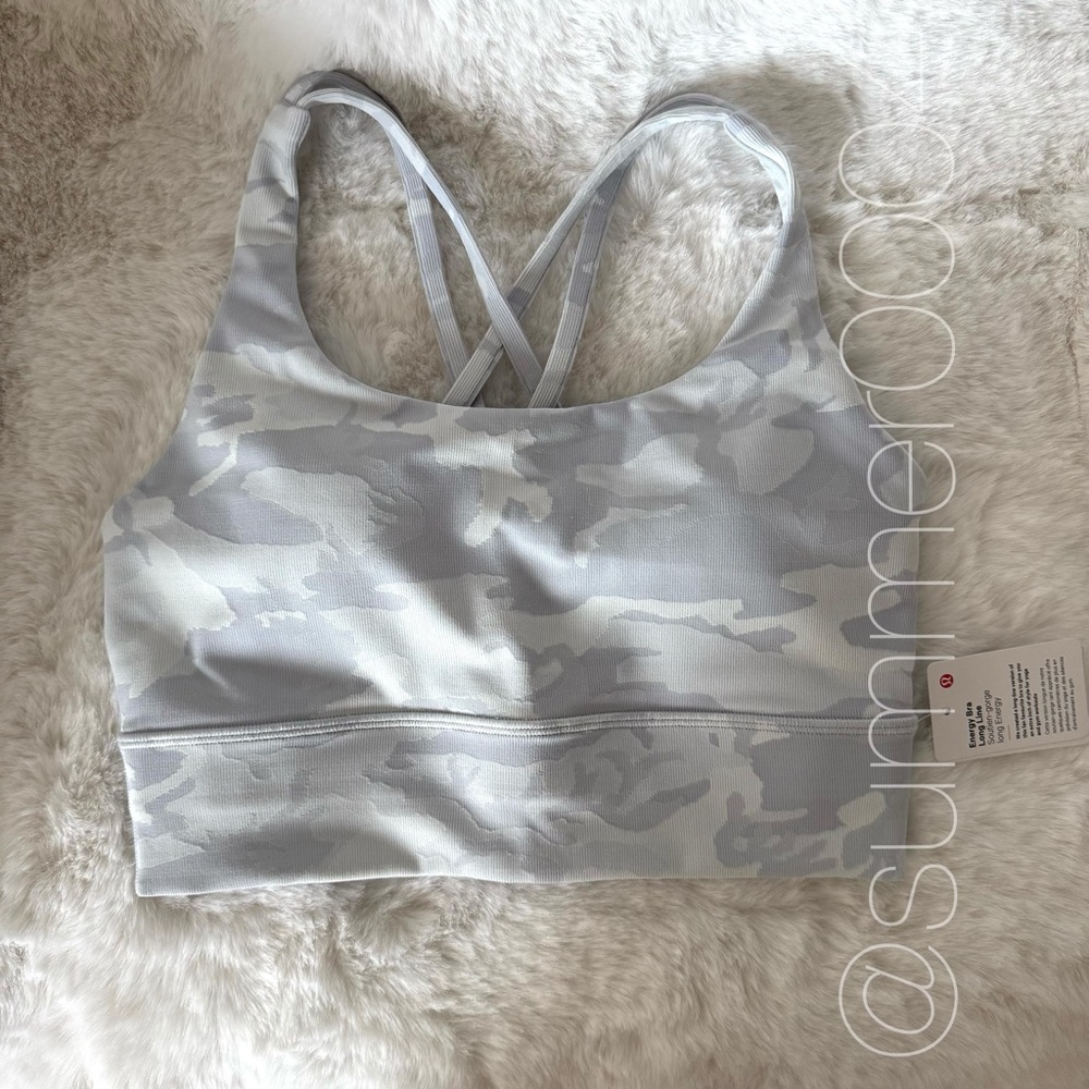 NWT Lululemon Energy Bra Long Line Incognito Camo 6 - Picture 3 of 9